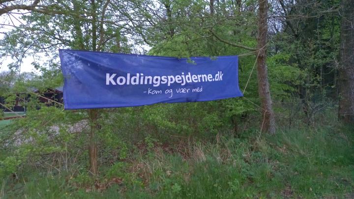 Koldingspejderne - skilt i træer